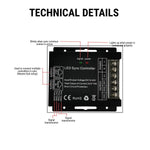 RGB LED Controller with RF Touch Remote - DC12V-24V, 3 Channel Dimmer, 432W Max Output - 10 Lighting Modes, Sync Function, Short Circuit Protection - for LED Strip Lights, Common Anode
