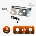 Retaining Wall Lights Under Cap – 7 Inch LED Hardscape Lighting, 4W Low Voltage 12V Step & Paver Light, 5CCT 2700K–6000K Selectable, ETL Listed Outdoor Landscape Light
