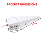 8FT LED Strip Light - Wattage Adjustable Up To 90W, Color Tunable 3500K/4000K/5000K, Dimmable, Ceiling Light Fixture, Energy Efficient Lighting