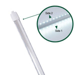 9FT LED Tube Light, 55W T8 Double-Sided, 6500K Cool White, R17D Rotatable Base, Waterproof Design, Ballast Bypass - Ideal for Bus Stops, Shopping Malls, Hotels & Sign Lighting