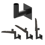 Wall Mount Bracket 90 Degree, L Shape Adjustable Angle for Slip Fit Lights, Right Angle Tenon Adapter for Wall Bracket – Durable & Easy to Install