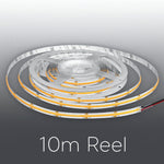 24VDC 10M Accent Series Dotless Strip Lights 24V COB LED Strip 32ft, 528 LEDs/m, Dimmable, Dot-Free Indoor Tape for Cabinets, Shelves, Rooms & Accent Lighting ETL, IP20