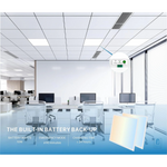 2x2 LED Flat Panel Light Emergency Battery Backup, 40W-3000K/4000K/5000K, 0-10V Dimmable, 4390 Lumens, LED Drop Ceiling Light, 100-277V, UL Listed, Ultra Thin Back-Lit