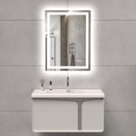 LED Bathroom Mirror Lights 24x36 Inch Front Lighted Vanity Mirror, Wall Mounted Anti-Fog Dimmable LED Makeup Mirror, IP54 3K-6K Warm/Natural/Daylight, Tempered Glass (Horizontal/Vertical) UL Listed