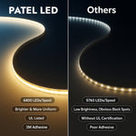 24VDC Dotless Linear COB LED Strip Light 32ft/10m - Tunable CCT 2700K-6500K, 4.5W/ft, High CRI >90, Dimmable, Flicker-Free, Low Voltage 24VDC Indoor Tape Light for Cabinets, Kitchens, Mirrors & DIY Projects  UL Listed