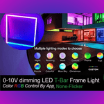 LED Drop Ceiling Lights – 2x4 FT RGB Multicolor Smart Drop Ceiling Light Fixtures, 60W 6600lm, App & Remote Control, Alexa & Google Compatible (6 Pack)