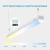 LED Shop Light, 4ft With Motion Sensor, Lighting Fixtures, Emergency Battery Backup, Adjustable 20W-50W, 6500LM, 5 Colors 3000K-6500K, ETL Linkable Ceiling Light