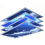 LED Panel Light 2x4 – Sky Panels, 72W 6500K Dimmable Flat Panel, 9000 Lumens, Recessed Drop Ceiling Fixture, 120-277V, ETL Listed (4 Pack)