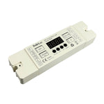 Digital LED Strip Controller SPI02 - 2-in-1 Single Color & CCT, 12-24V DC, 2.4GHz RF Compatible, 2048 Pixels, 4 SPI Outputs, 29 Single Color & 54 CCT Lighting Effects, Memory & Sync Function, for Indoor & Outdoor LED Projects