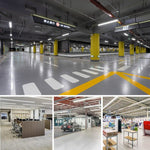 LED Tube Lights – Super Bright 8FT V-Shaped R17D/HO, 80W 10800lm, 270° Angle, 6500K Cool White, 4-Row, Clear Cover, Ballast Bypass, AC100-277V