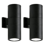 LED Up Down Outdoor Wall Light, 36W x 2, 3CCT 3000K/4000K/6000K Selectable, IP65 Waterproof, Exterior Wall Sconce, 120–277V Wide Voltage, Die-Cast Aluminum, 30° Beam Angle, Anti-Glare, Easy Installation
