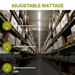 4FT LED Linear Strip Light - Wattage Adjustable 30W/40W/50W, Color Tunable 3500K/4000K/5000K, Dimmable, Commercial Lighting, Ceiling Light Fixture