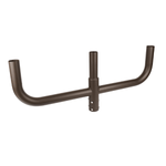 Outdoor Lighting Fixtures - 180 Degree Bullhorn with 3 Tenons, Round Base Tenon Adapter for 3 Lights, Top Mount Bracket for 2 3/8" Slip Fitter, Parking Lot & Street Light Mounting