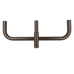 Outdoor Lighting Fixtures - 180 Degree Bullhorn with 3 Tenons, Round Base Tenon Adapter for 3 Lights, Top Mount Bracket for 2 3/8" Slip Fitter, Parking Lot & Street Light Mounting