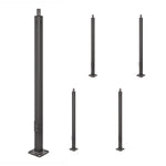 25 ft Steel Light Pole 4 Inch Square For Outdoor LED Area Lights