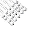 6.6FT 2Meter V Shape LED Strip Aluminum Channel Diffuser System, Extruded Alu Track Milky Cover with Corner Connector and Mounting Kit,Easy Cut and Installed Curved Lens Profile