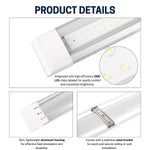 2FT LED Batten Light, Close to Ceiling Light fixtures, 20W, Ultra-Thin Day Light, 5000K, IP20, LED Ceiling Light for Garage, Stores, Warehouse, Office, Corridor, supermarkets