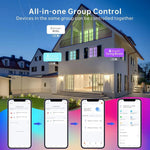 2x4 FT LED Color Changing Flat Panels – RGBW 5000K Multicolor Smart Light, 60W 6600lm, Wi-Fi Drop Ceiling Light, Remote & App Controlled, Alexa/Google Compatible