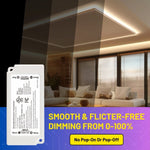 Dimmable LED Driver 12V 60W - UL Listed Power Supply, 120V AC to 12V DC Electronic Transformer for LED Strip Lights, Low Voltage Lighting