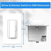 LED Dimmer Switch - 96W 2-in-1 Mini Driver, ON/OFF + Dimmer, 24V ±0.5V Output, UL FCC CE Class 2 Certified, Compact AC120V Design