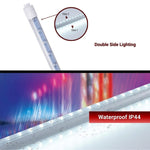 7ft LED Tube Lights, 48W T8 Double-Sided, 6500K Cool White, R17D Rotatable Base, Ballast Bypass, Waterproof Design – Perfect for LED Lights Advertising Signs