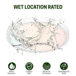 12" Ultra Thin LED Flush Mount Ceiling Light - 24W with 5 Color Temperatures 2700K/3000K/3500K/4000K/5000K – Slim 0.67in Round Surface Mount Fixture – Ideal for Laundry, Closets, Pantries, Hallways & Bathrooms - White Finish