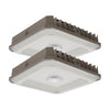 Garage Canopy Light, 40W/60W/80W Selectable Wattage, 3CCT 3500K/4000K/5000K, Dimmable LED Fixture, IP65 Waterproof, UL DLC Listed