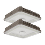 Garage Canopy Light, 40W/60W/80W Selectable Wattage, 3CCT 3500K/4000K/5000K, Dimmable LED Fixture, IP65 Waterproof, UL DLC Listed