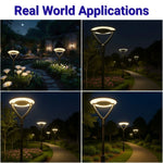 Outdoor Post Light Fixtures 60W/80W/100W
LED Parking Lot Area Lighting Plaza Lighting
Garden Lighting Type IV Distribution
3000K/4000K/5000K AC100-277V Matt
Black ETL DLC