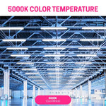 4FT LED Batten Light, Ceiling Surface Mounted Slim LED Tube Lights, 40W 5000K Neutral White For Office, Shop, Garage, Home