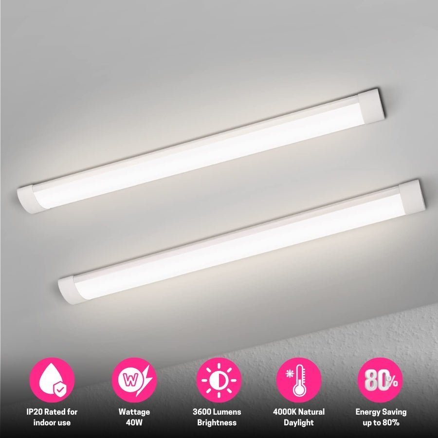 40W 4FT LED Batten Light for Commercial Lighting | PatelLED – Patel LED