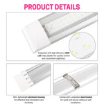 4FT LED Batten Light, Ceiling Surface Mounted Slim LED Tube Lights, 40W 5000K Neutral White For Office, Shop, Garage, Home