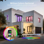 2x4 FT LED Color Changing Flat Panels – RGBW 5000K Multicolor Smart Light, 60W 6600lm, Wi-Fi Drop Ceiling Light, Remote & App Controlled, Alexa/Google Compatible