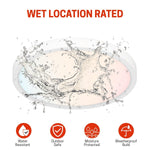 9 Inch LED Flush Mount Ceiling Light, 18W, 1860LM, 3000K/4000K/6000K CCT Selectable, Round Flat Panel Light Fixtures for Hallway, Kitchen, Bedroom, Laundry Room