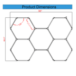 LED Garage Lights – 192W Hexagon LED Shop Ceiling Lamp, 23040LM, 6500K Daylight, Linkable Plug-In Fixture for Workshop, Gym, Car Care, Warehouse, LED Lighting for Garage Ceiling