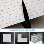 16.4ft x 9.45in Giant LED Sheet Roll, 24V 6000K Cool White Flexible Cuttable Dimmable LED Backlight Panel, Paper-Thin Plug-and-Play LED Board for Countertops, Stained Glass & Accent Walls, UL-Listed, IP20