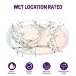 7 Inch LED Multiple 5CCT Ultra-Thin Surface Mount Downlight, Edge lit Flat Panel Disk Downlight for Wet Location, Dimmable, 120V, 15W, 1000LM, ETL Certified, White