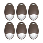 LED Emergency Lights with Battery Backup, 12W with Photocell, Self-Test Diagnostics, Outdoor Wallpack LED, 100-277VAC, UL-924, IP65 Wet Location, Dark Bronze, UL Listed