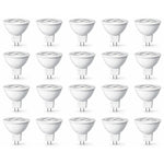 LED MR16 Bulb, 5W (35W Halogen Equivalent), 300 Lumens, 3000K Warm White, 40° Flood Beam, Dimmable, 12V Low Voltage, GU5.3 Base, UL Damp Rated, Accent & Task Lighting