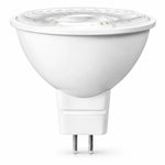 LED MR16 Bulb, 7W (50W Halogen Equivalent), 500 Lumens, 5000K Daylight White, 40° Flood Beam, Dimmable, 12V Low Voltage, GU5.3 Base, UL Damp Rated, Accent & General Lighting