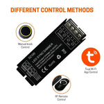 SZ100 LED Sync Dimmer Smart LED Controller RGBW RGBCCT CCT DIM Input/Output Voltage 12-24VDC Wired & Wireless Sync Bluetooth WiFi Tuya Alexa Google Compatible