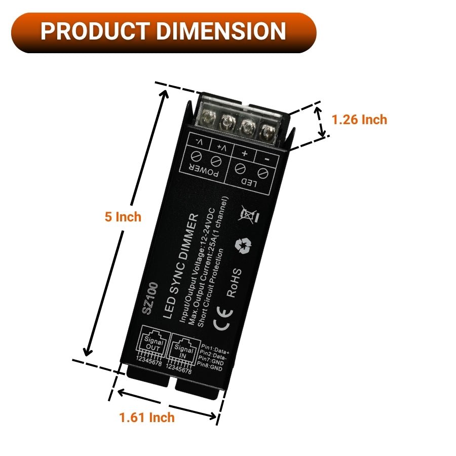 SZ100 LED Sync Dimmer Smart Controller | PatelLED – Patel LED
