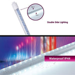 5ft LED Tube Lights, 36W T8 Double-Sided, 6500K Cool White, R17D Rotatable Base, Ballast Bypass, Waterproof Design – Ideal for LED Lights Advertising Signs and Commercial Use